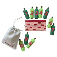 10 Green Bottle Nursery Rhyme Finger Puppet