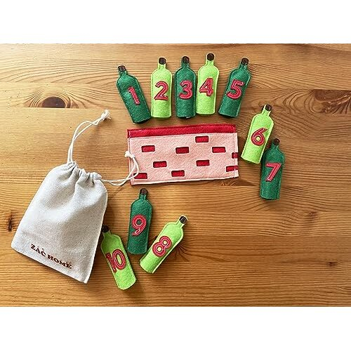10 Green Bottle Nursery Rhyme Finger Puppet 1