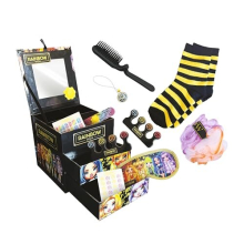 Rainbow High Sleepover Set Makeover & Pampering Box for Slumber Parties, Sleep Mask | Fluffy Socks | Nail Aat, Ages 3 Plus