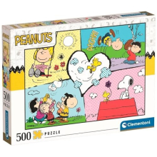 35558 Peanuts 500 Pieces, Jigsaw Adults, Comic Puzzle-Made in Italy