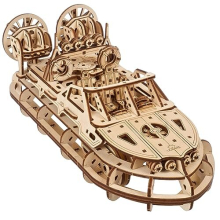 Ugars Rescue Hovercraft - Boat Model Kits til voksne - 3D Wood Puzzle Ship - Wood Model Boat Kits To Build - Premium Model Boats Kits med komplic