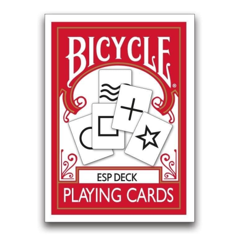 Bicycle Rider Back ESP Deck - 55 Cards - Magic ESP Playing Cards - Includes Cipher Playing Cards Bag 1