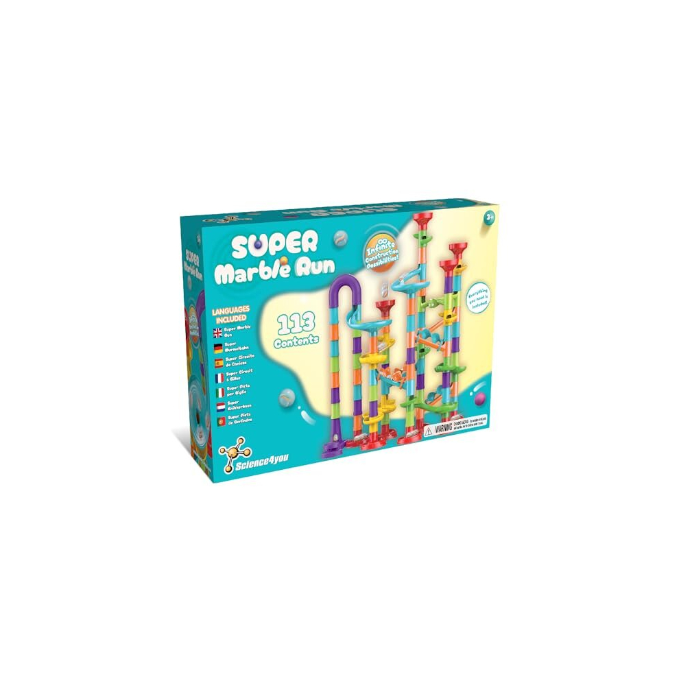 Photos - Creativity Set / Science Kit Science4you Super Marble Run - Marble Games for Kids, 113 Pieces and Marbles included, Educational Stem Toys for 3+ year olds, Gift for 