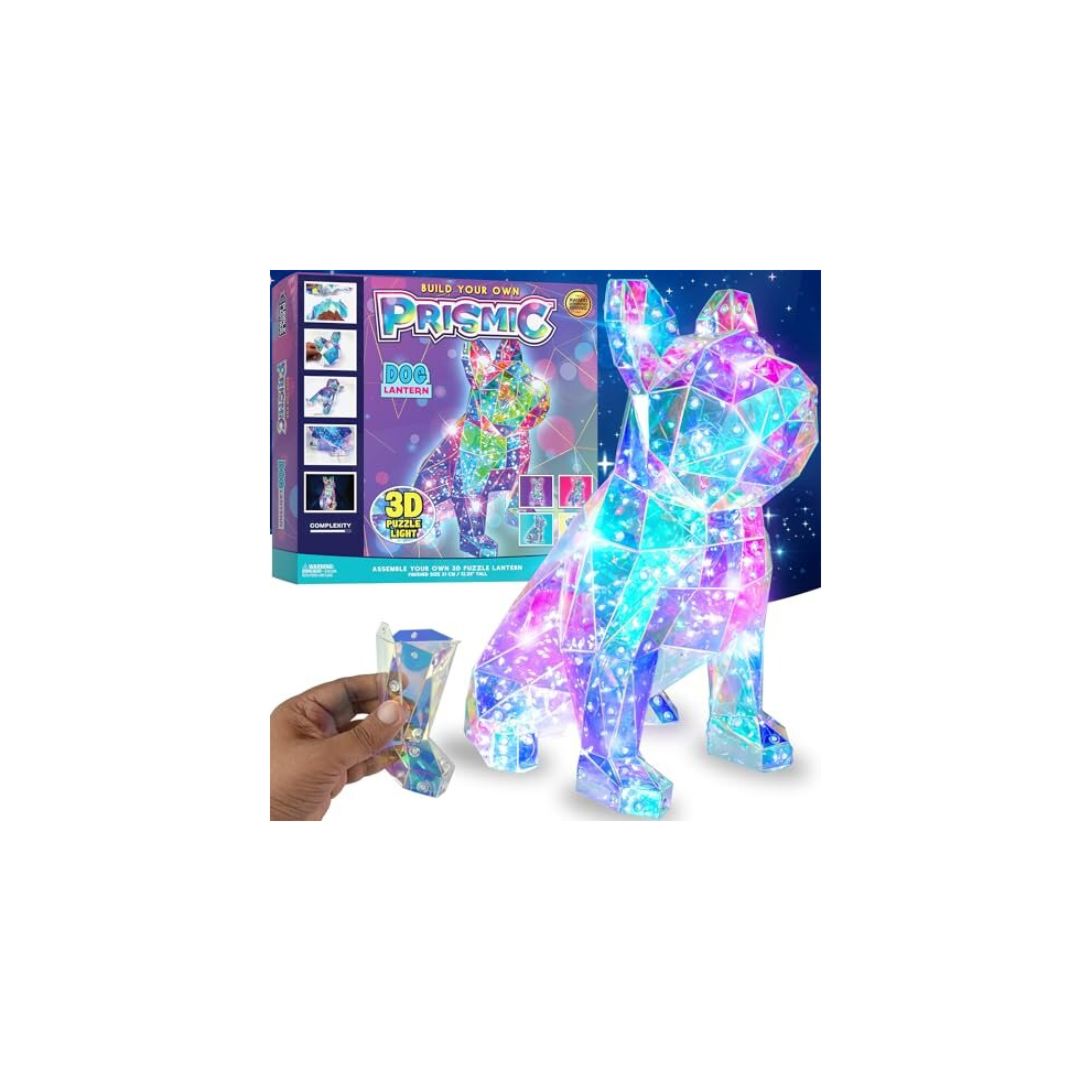 Prismic Make Your Own Dog 3D Light - Cool Gifts for 12 Year Olds Girls, Dog Gifts for Women & Dog Lovers, Gifts for Teenage Girls 13-15, and Tween &