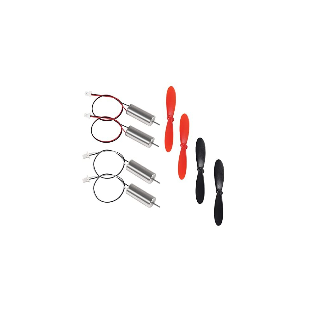 4Pcs 8520 Brushed Motors 8.5X20mm Motor 3-5V 0.15A 35000Rpm-50000Rpm 8520 Motor Hollow Cup Drone Motor + 4Pcs 75Mm Cw Ccw Propeller Compatible With 687117736314