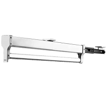 Asta appendiabiti estraibile regolabile per guardaroba, barra appendiabiti per pantaloni, in acciaio inox (292 mm/11,5 pollici)