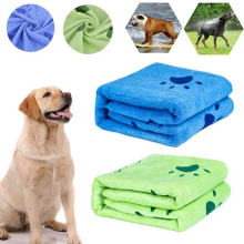 Pet Towels 2 PCS Pet Microfiber Towels Quick Drying Towels for Cat Dog, Absorbent Towels Bathrobe Towel Pet Blanket Beach Towel for Small Medium