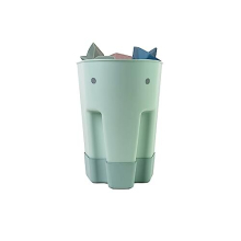 SHNUGGLE Ellie Bad Speelgoed Opslag Schep | Baby & Peuter Bad Speelgoed Droog Caddy - Eucalyptus Groen