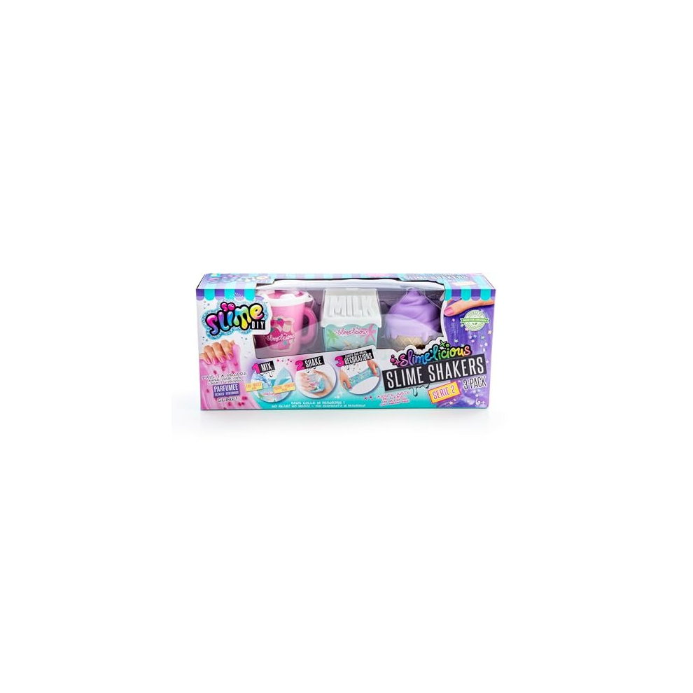 Canal Toys So Slime Diy, Slimelicious Slime Shakers, 3 Pack, Scented Slime! Cool Colours & Scents, Make Slime From Scratch! Includes Decorations & Fun Shaker