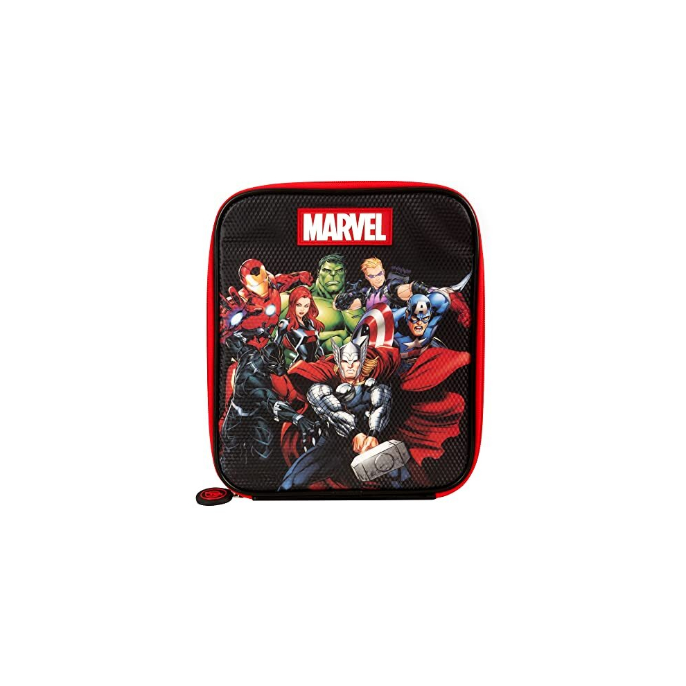 Avengers Tech Insulated Kids Lunch Shoulder Strap, Official Merchandise by Polar Gear – 600D Polyester Cooler, Reusable Food & Drink Thermal Cool