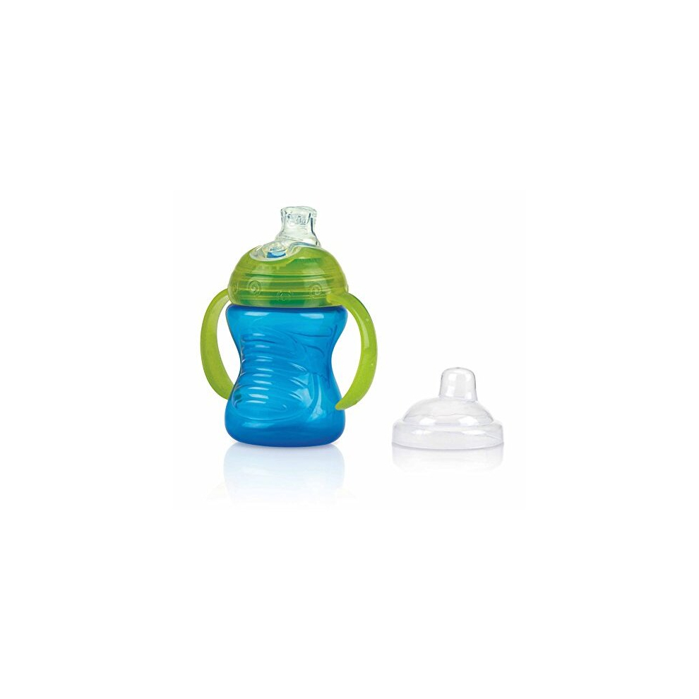 NÃ»by - Swirl Anti-drip Cup â 6 Months Blue