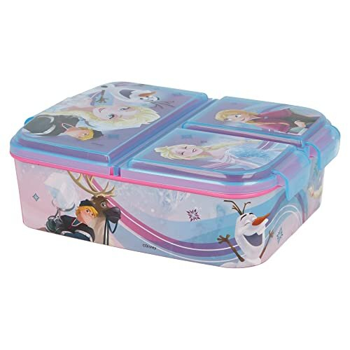 | Frozen Kids Children's 3 Compartment Sandwich Lunch Box 1