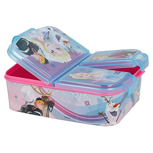 | Frozen Kids Children's 3 Compartment Sandwich Lunch Box 2