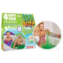 Slime Baff Purple & Green from Zimpli Kids, 4 Bath Value Pack, Magically turns water into gooey, colourful slime, 2 x Free Crackle Baff, Children's