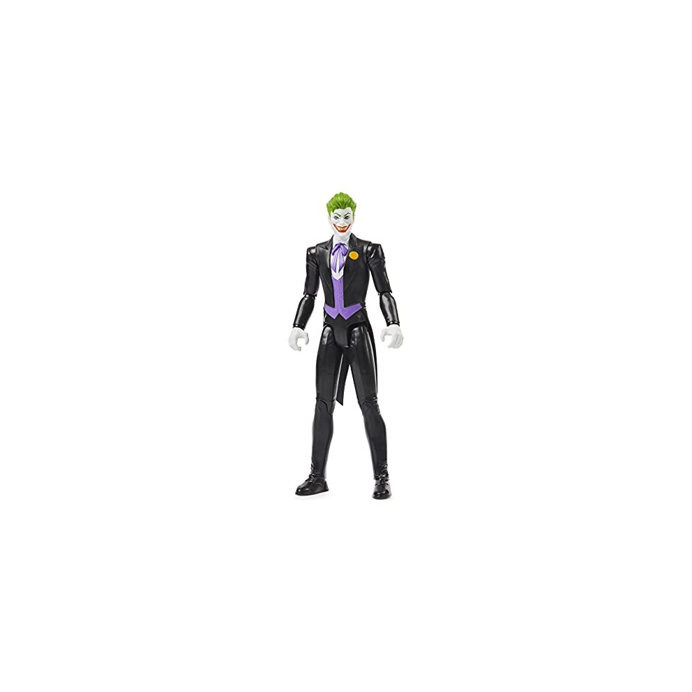 DC Comics Batman 12-Inch The Joker Action Figure (Black Suit), Kids Toys for Boys Aged 3 and up