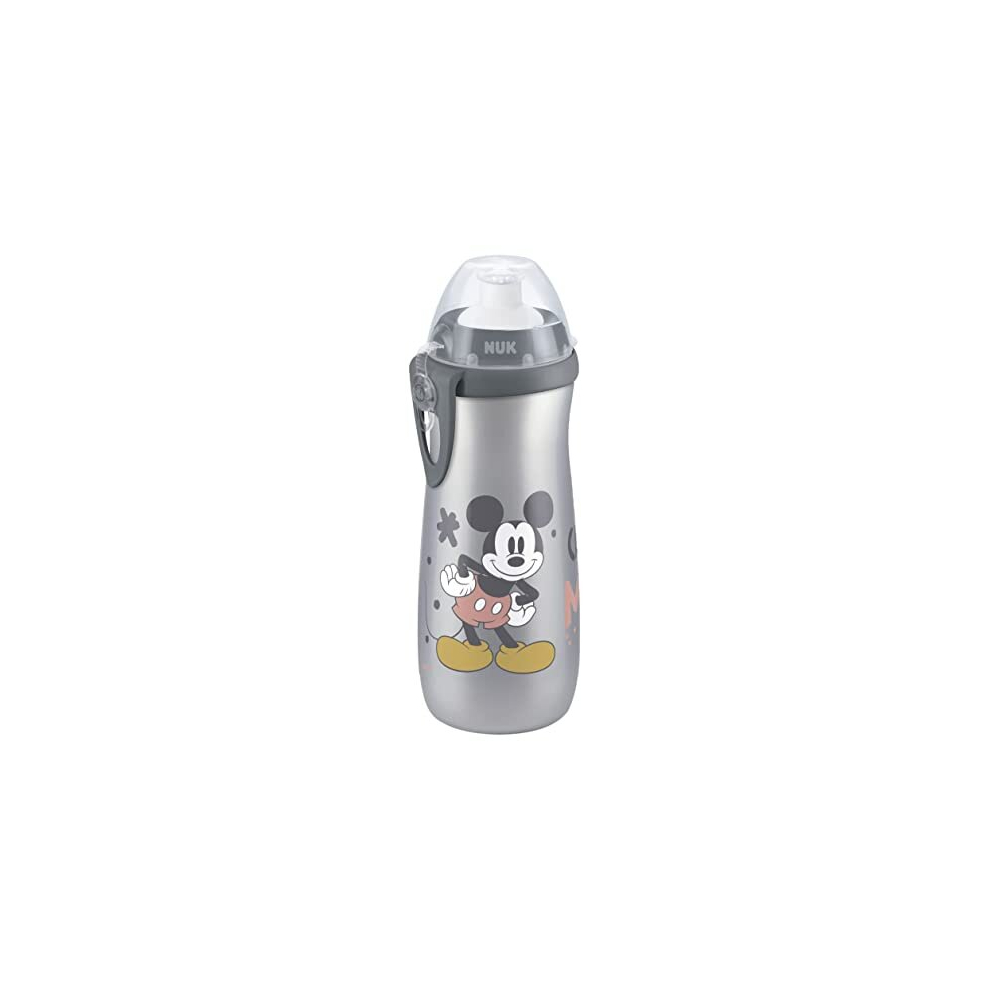 Sports Cup Children's Water Bottle | 24+ Months | Leak-Proof Push-Pull Nozzle | Clip and Protective Cap | BPA Free | 450 ml | Disney Minnie Mouse