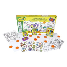Deluxe Multi-Activity Kit | 85 Pieces of Washable Colouring Fun! | Includes Pencils, Crayons, Markers, Stencils and Stamps! | Suitable for Kids aged 4