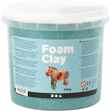 Massinha de modelar - FOAM CLAY - Foam Clay - Cor verde escuro