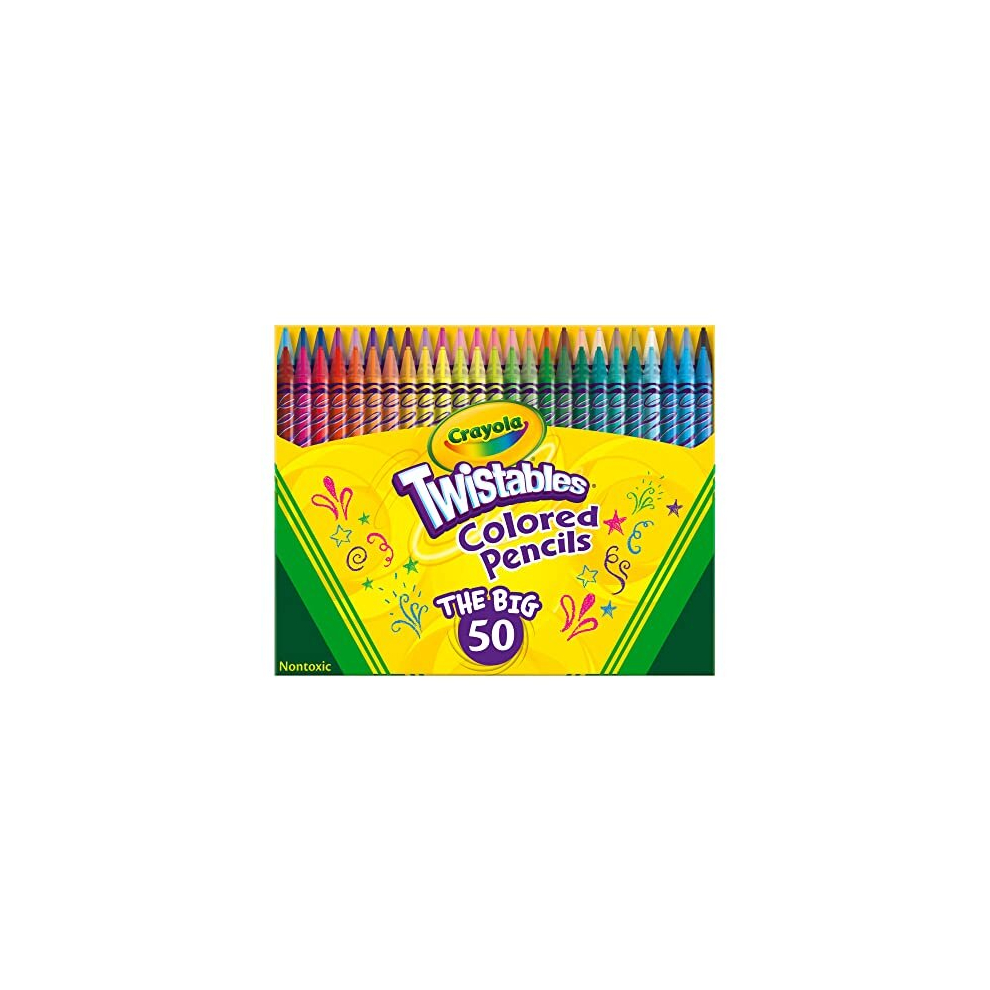 Crayola Aode Forcrayola 50Ct Twistables Colored Pencils