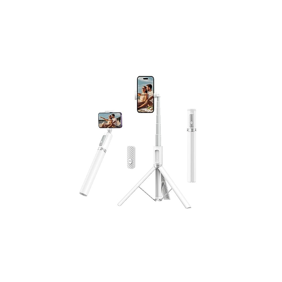 Atumtek 55" Selfie Stick Tripod, All-In-One Extendable Aluminum Phone Tripod With Rechargeable Bluetooth Remote For Iphone, Samsung, Google, Lg, Sony And More