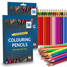72 Colouring Pencils for Adults and Children | Coloured Pencils for Children Art & Craft Supplies |Pencil Crayons in 20 Assorted Pencil Colours |
