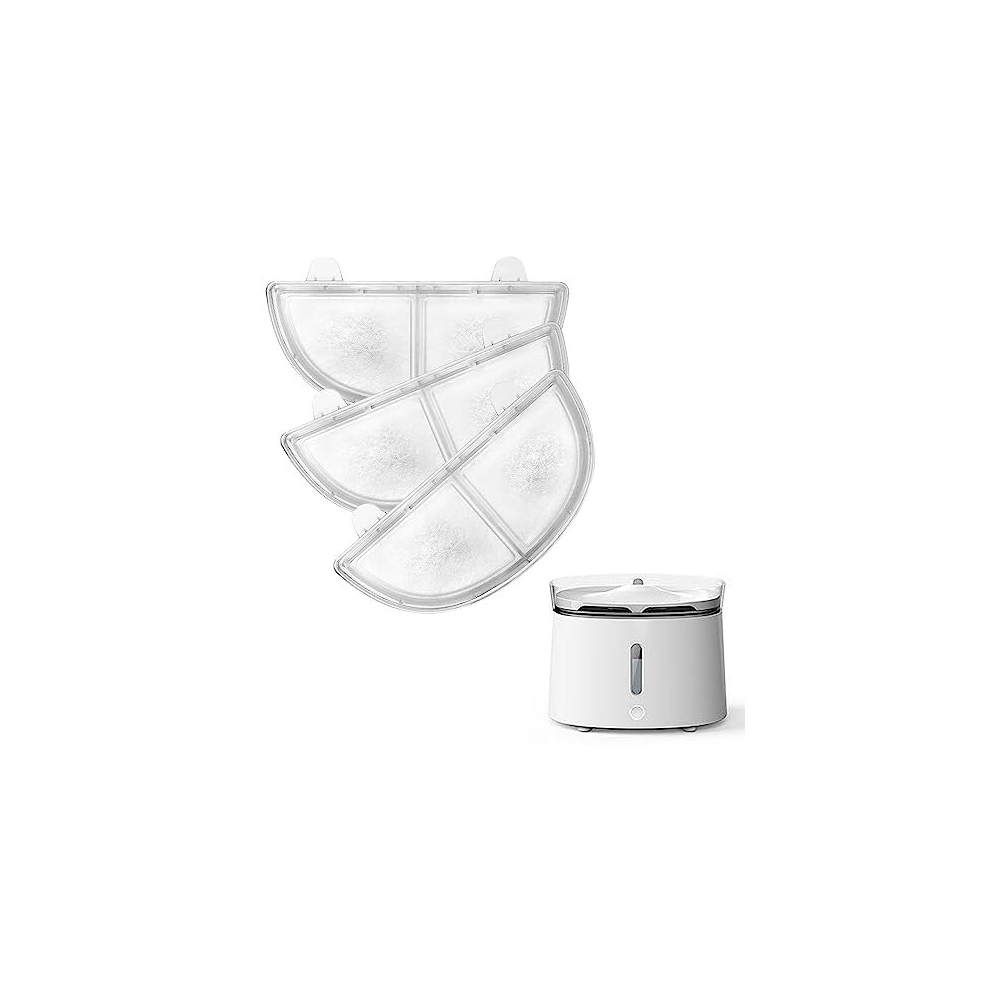 3pcs Cat Fountain Filters for Homerunpet, Replacement Cat Water Fountain Filters Pet Water Dispenser Filter for Homerunpet WF20/CF20 Wireless Pumps