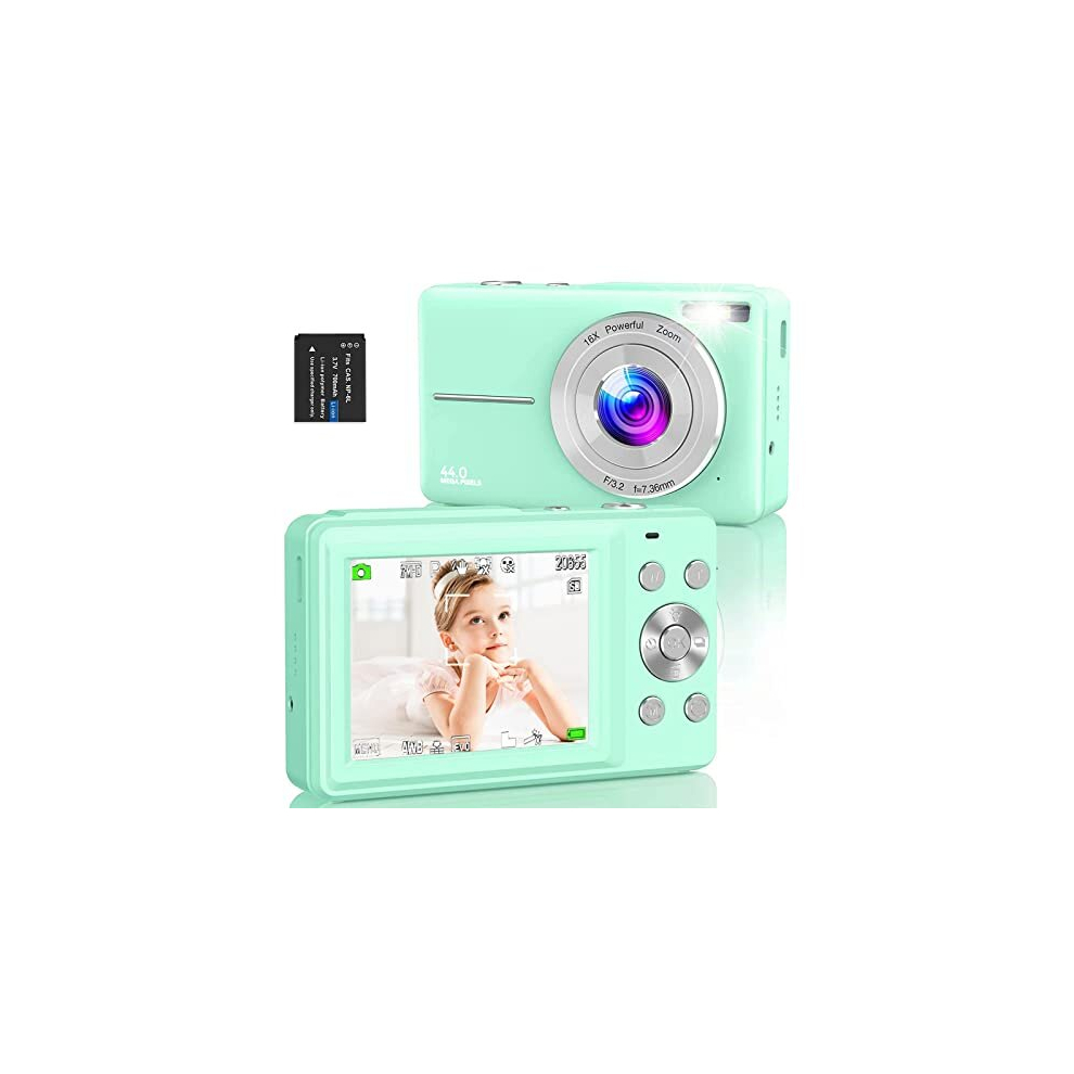 Digital Camera,Amdeurdi Vlogging Camera Rechargeable Digital Cameras with 16x Zoom Compact Camera FHD 1080P 44MP Compact Digital Camera for Beginner-image-OPC-PD76YWM-NEW