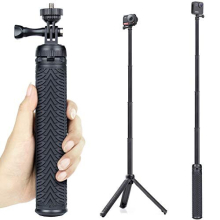 28inch Extendable Selfie Stick Portable Vlog for GoPro Hero 12 11 10 9 8 7 6 5 4 3 Session, Insta360, AKASO, SJCAM, DJI OSMO Action Camera&Phones