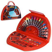 Kids Art Set for Boys Crafts Drawing and Painting Sets for Children Travel Case 40 Plus Pieces Watercolour Paints Crayons Colouring Pencils Art