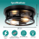 Round Black Ceiling Light, 2-Way Ceiling Lights with E27 Flush Light Fittings Ceilings, Ceiling Lighting for Chandeliers Ceiling Light, Ceiling Lights 4