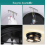 Round Black Ceiling Light, 2-Way Ceiling Lights with E27 Flush Light Fittings Ceilings, Ceiling Lighting for Chandeliers Ceiling Light, Ceiling Lights 5