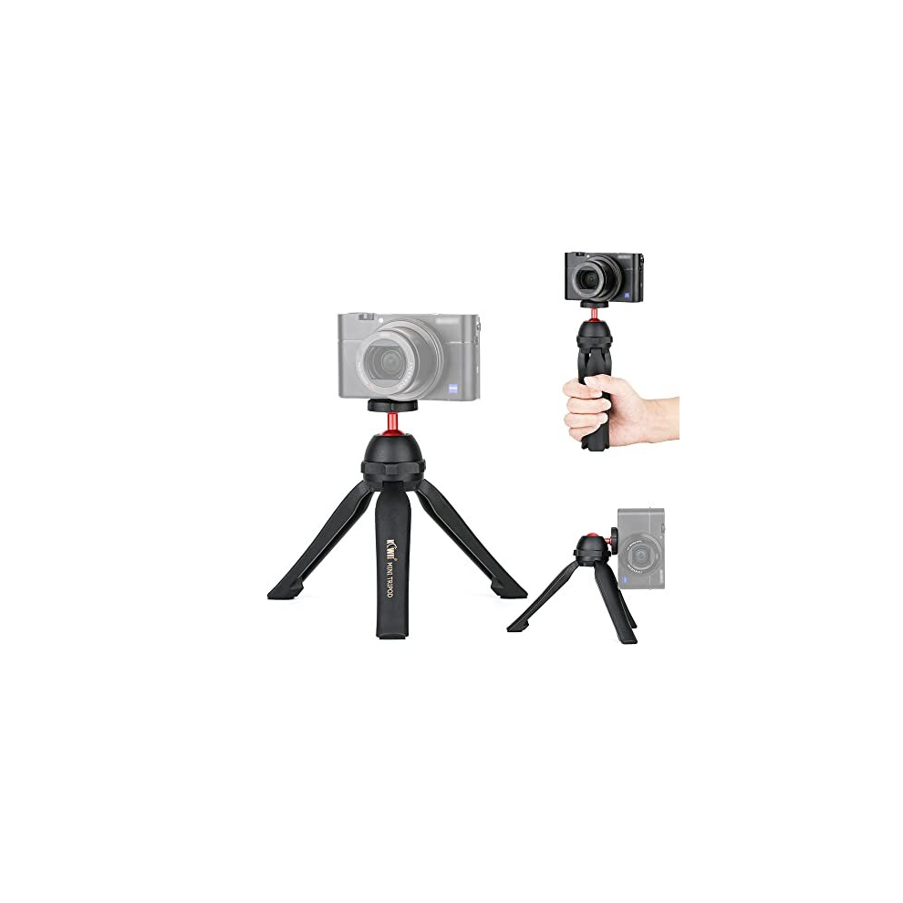 Mini Desktop Tripod With 360Rotary Tilt Ballhead, Selfie Stick Handle Grip Compatible With Iphone/Camera/Dslr/Smartphone/Gopro, Camera Stand With 6974810550434