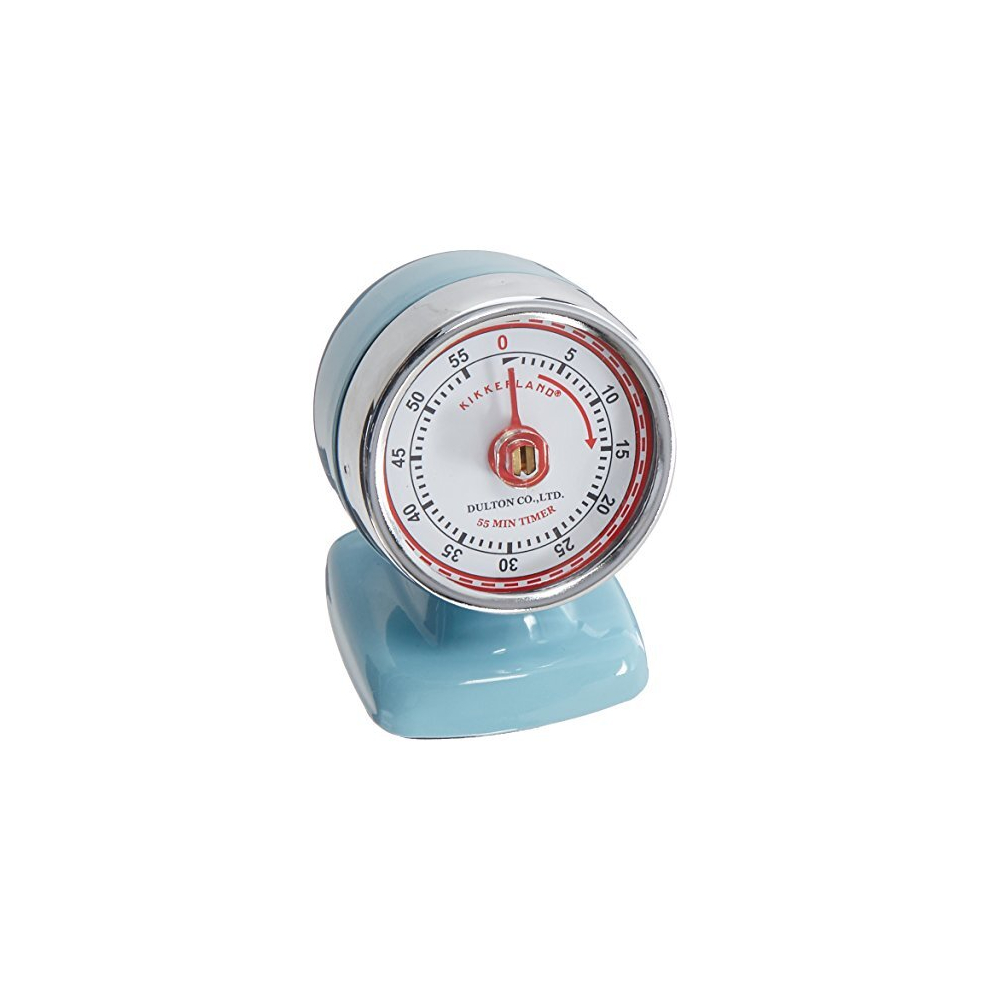 KT047-LB Vintage Streamline Kitchen Timer, Blue