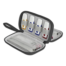 Double Layer USB Flash Drives Carrying Case,Travel Organizer for Key Drives/USB Memory Sticks/U Disk/Cables and other Electronic Accessories (Large,