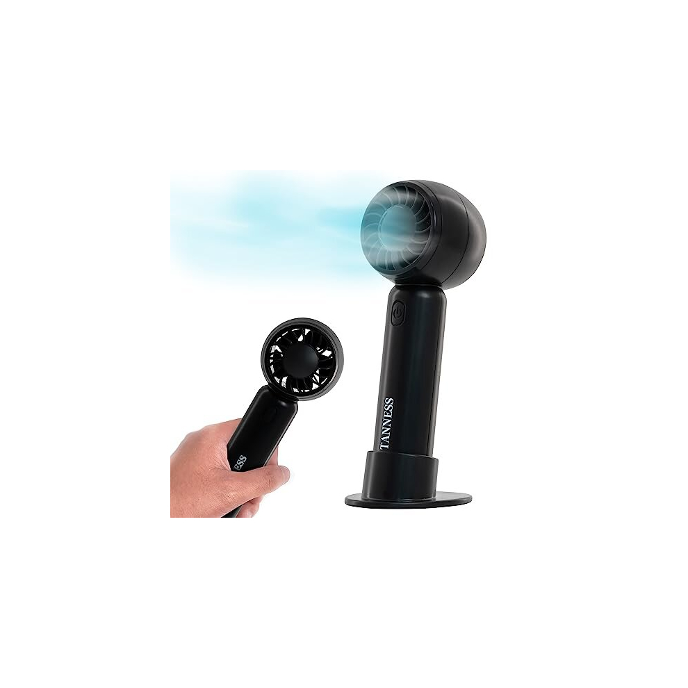 Handheld Fan, Hand Held Fan, USB Fan, Rechargeable Fan, Portable Fan | Foldable, 3 Speeds Standing Fan with Detachable Base | Mini Fan, Hand Fan,
