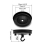 QWORK 3Pcs 110mm Diameter Ceiling Rose Hook, Hook Accessories for Light Fitting Chandelier, Matte Black 6