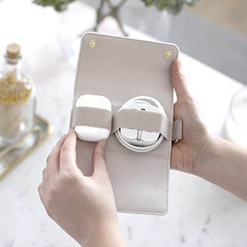 Taupe Compact Cable Tidy 1