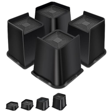 Bed Risers 6 inch Oversized Heavy Duty Furniture Risers L-Shape Table Riser Chair Raisers Lifter for Sofas Couches Desks Set of 4 Pack