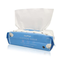 Disposable Face Towel 80 Count, Cotton USA Dry Wipes for Adults Baby, soft unscented Face Cleansing Wipes for Sensitive Skin
