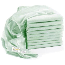 Muslin Nappies / Burp Cloths - Pack of 10, 80 x 80 cm, Oeko-Tex Certified Premium Quality - Double Woven Cloth Nappies / Muslin Cloths with Reinforced