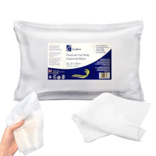 Premium Adult Wet Wipes, Extra Large Size (33 x 20cm), Full Body Cleansing, No Rinse, Bed Bath - Soft and Gentle - 1 x Pack 50 Wipes