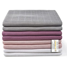 Set of 8 Baby Muslin Nappies 80 x 80 cm - Burp Cloths/Muslin Cloths Double Woven, Soft, 100% Cotton, Oeko-Tex Standard 100 Approved, Machine