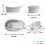 Onda Baby Compact Shower Baby Bath, White 5