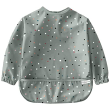 Baby Weaning Bib with Sleeves - Waterproof Baby Bibs for 6-12 Months for Baby Led Weaning, Coverall Bibs for Baby Feeding, Baby Bibs with Sleeves