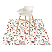Baby Splat Floor Mat for Under High Chair/Arts/Crafts by CLCROBD, 51" Waterproof Anti-Slip Food Splash Spill Mat for Eating Mess, Washable Floor