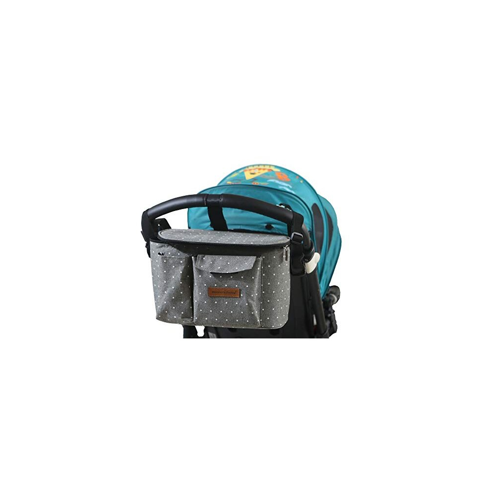 Stroller Pram Bag Organizer Nwith Cup Holder Buggy Large Capacity Multifunktional Universal For Pushchair Buggy Miracle Baby