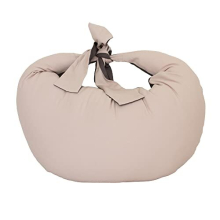 Nursing Pillow - Breastfeeding Baby Maternity Pillow Removable-Washable Cotton Cover (Charcoal and Dusky Pink)