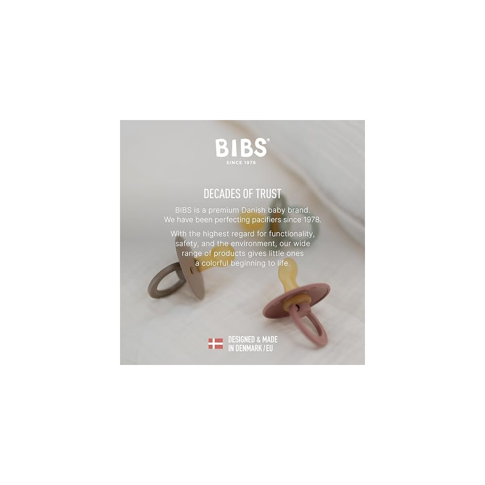 Bibs Colour Try-It Collection: 3 Soothers For Your Baby's Unique Needs, Round, Symmetrical And Orthodontic Nipple. Natural Rubber Latex, 0+ Months (Pack Of