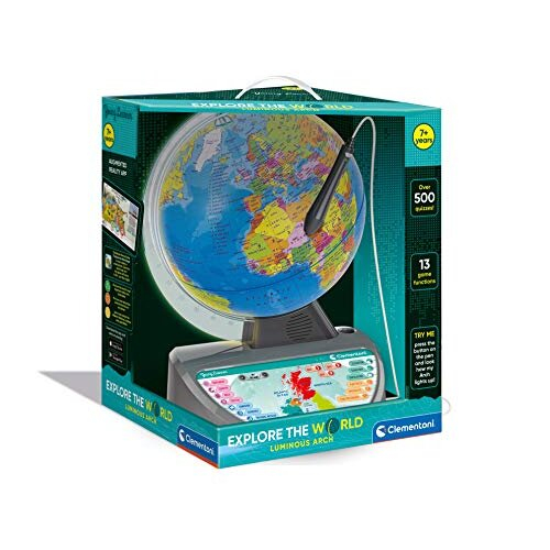 Clementoni - 61739 - Educational Talking Globe - Explore the World - Educational and interactive globe for kids - English version