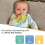 Nuby Silicone Mini Wrist Teether | Easy Grip | BPA-Free | Suitable from 3 Months Plus 2